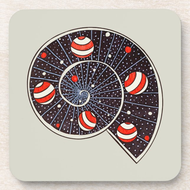 Astronomy Funny Space Spiral Galaxy  Coaster (Front)