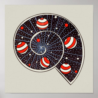 Astronomy Funny Space Spiral Galaxy Poster
