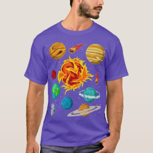 Astronomy Galaxy Planets Space Science Astronaut S T-Shirt