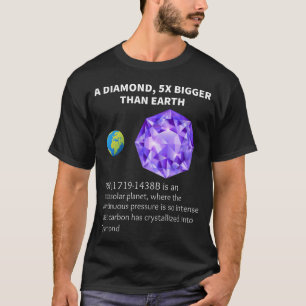 Astronomy Galaxy Science Fact Planet Diamond Space T-Shirt