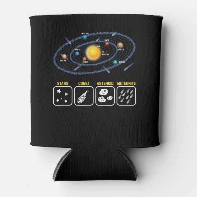 Astronomy Geek Galaxy Science Outer Space Solar Can Cooler (Front)