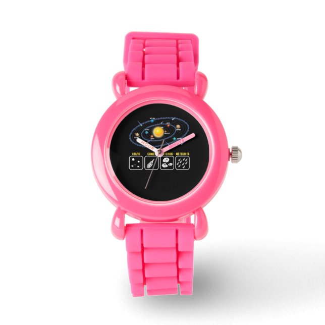 Astronomy Geek Galaxy Science Outer Space Solar Watch (Front)