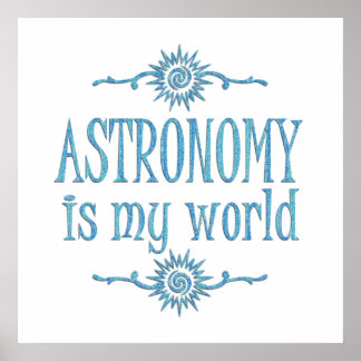 Astronomy is My World Poster
