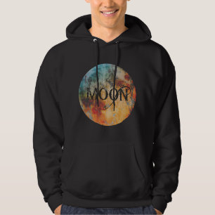 Astronomy Lover Moon Lettering Moon Mystical Full  Hoodie