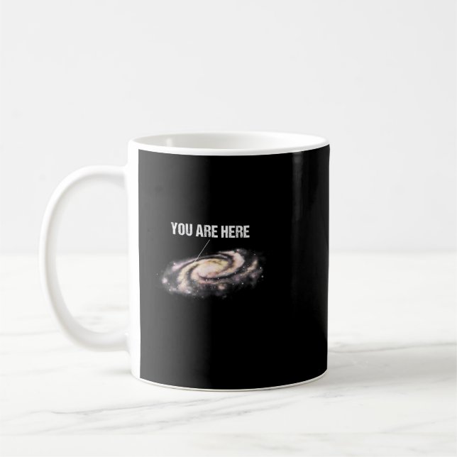 Astronomy Lover You Are Here Milky Way Universe Sp Coffee Mug (Left)