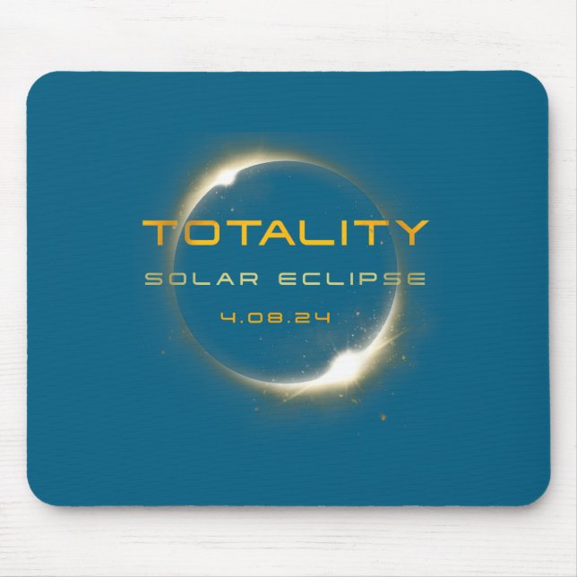Astronomy Lovers Total Solar Eclipse 2024 Totality Mouse Mat (Front)