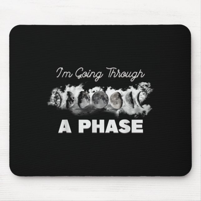 Astronomy lunar eclipse going through a phase moon mouse mat (Front)