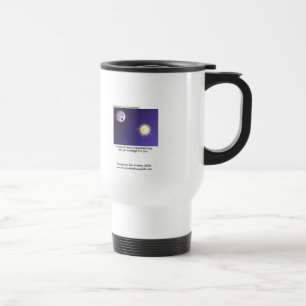 Astronomy Moonlighting Cartoon Funny Travel Mug