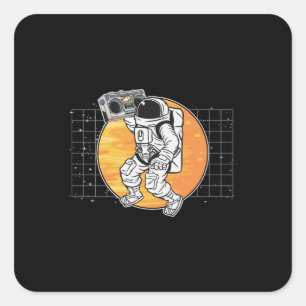 Astronomy Music Lover Radio Space Universe Galaxy Square Sticker