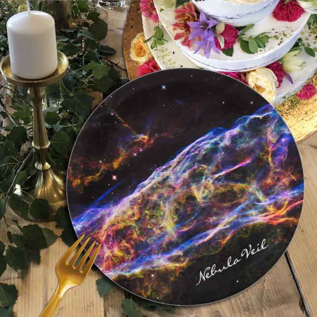Astronomy & Nebula Veil, Hubble / Galaxy Paper Plate (Creator Uploaded)