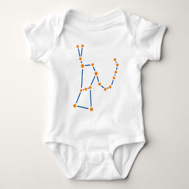 astronomy-orion-2 baby bodysuit (Front)