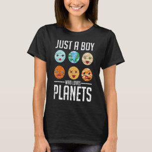Astronomy Outer Space Scientist Boys Cute Planets T-Shirt
