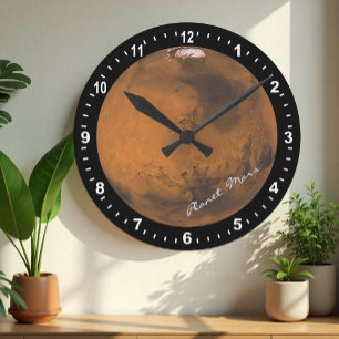 Astronomy & Planet Mars Clock, Hubble / Space Round Clock