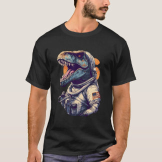 Astronomy Planets Space Astronaut T Rex Dinosaur T-Shirt