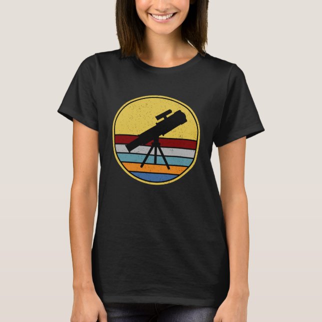 Astronomy Planets Space Binoculars T-Shirt (Front)