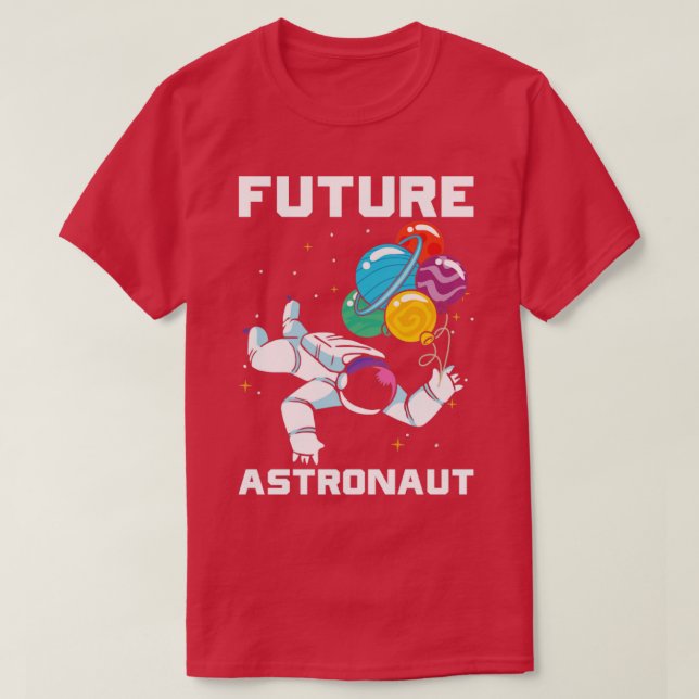 Astronomy Planets Space Scientist Future Astronaut T-Shirt (Design Front)