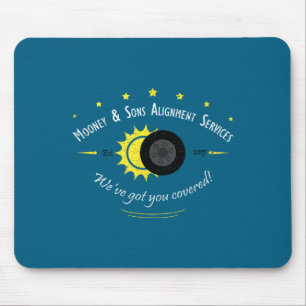 Astronomy Science Fans Solar Eclipse Artwork Mouse Mat