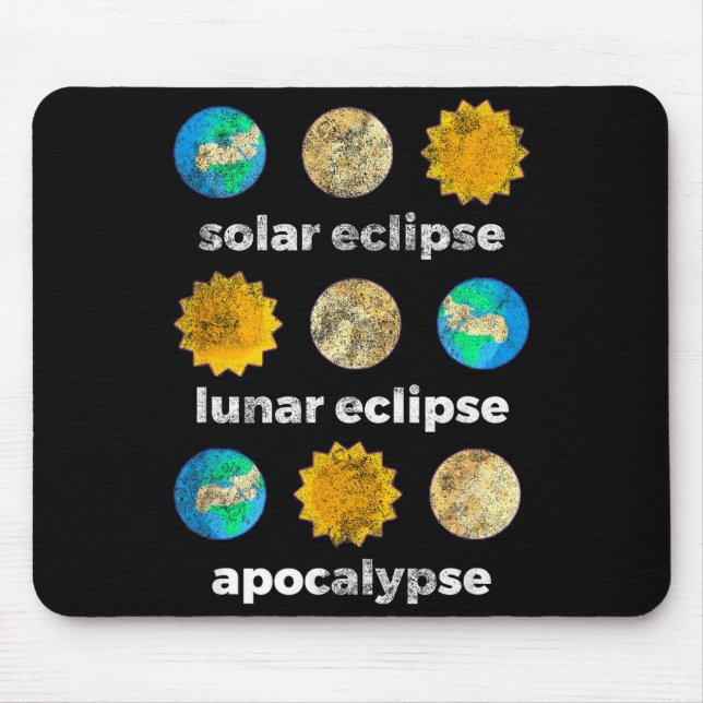 Astronomy science solar eclipse lunar eclipseAstro Mouse Mat (Front)