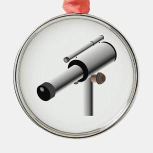 Astronomy Science Telescope Metal Tree Decoration