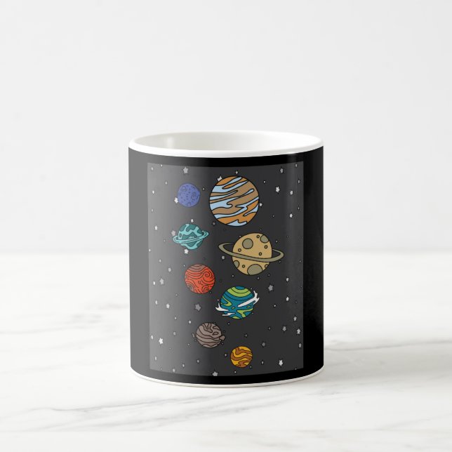 Astronomy Solar System Planets Universe Coffee Mug (Center)