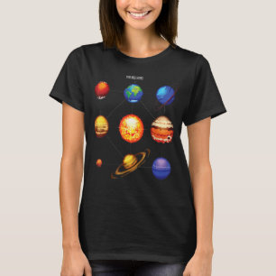 'Astronomy Space Science Galaxy Planets Solar Syst T-Shirt