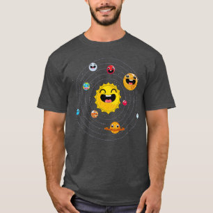 Astronomy Space Scientist Solar System Cute Planet T-Shirt