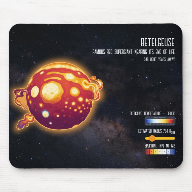 Astronomy Star Betelgeuse Space Science Design Mouse Mat (Front)