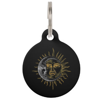 Astronomy Stars Sun Moon Planets Astronaut Pet Tag