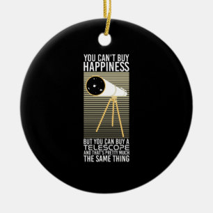 Astronomy Telescope Gift Ceramic Tree Decoration
