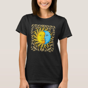 Astronomy Universe Boho Sun Moon Celestial Body As T-Shirt