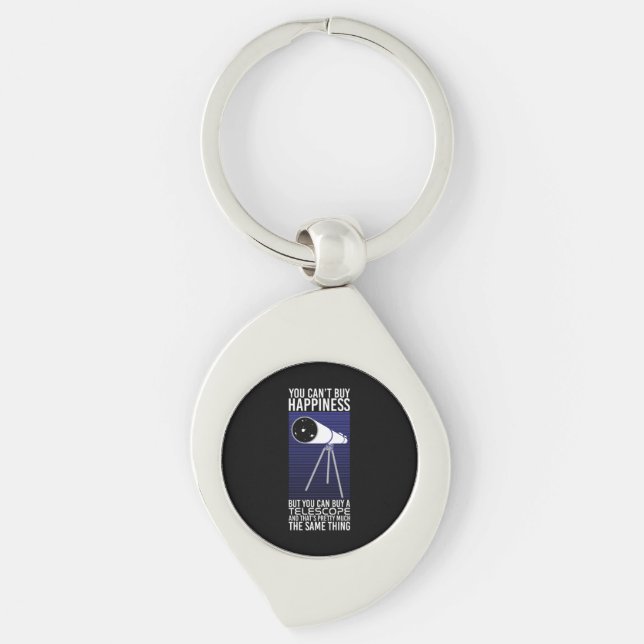 Astronomy -  You Can't Buy Happiness Key Ring (Front)