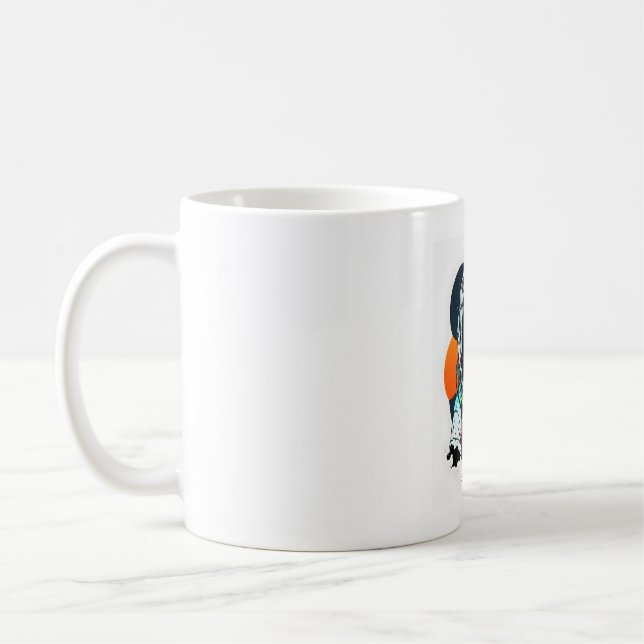 Astronout Dog Mascot 3 Coffee Mug (Left)