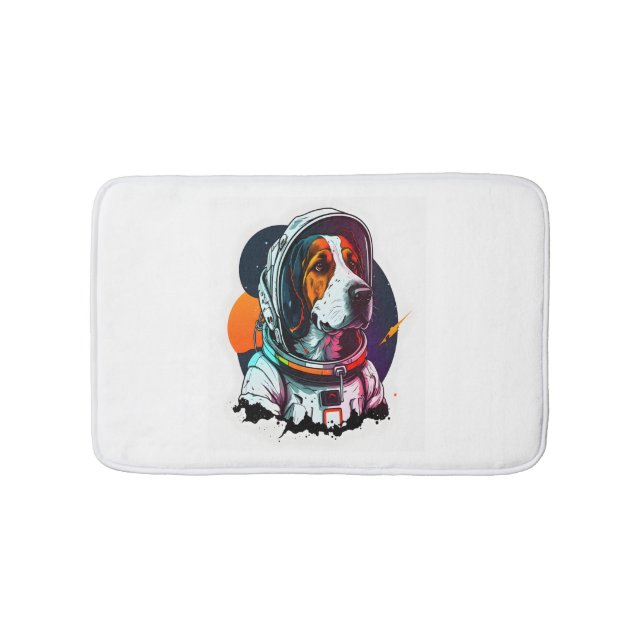 Astronout Dog Mascot  Bath Mat (Front)