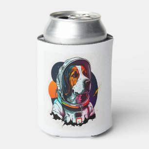 Astronout Dog Mascot Can Cooler
