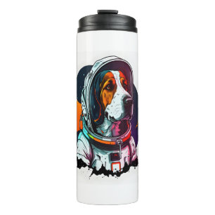 Astronout Dog Mascot  Thermal Tumbler
