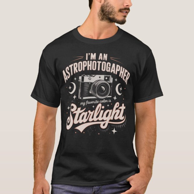 Astrophotography Camera Astronomical Night Sky Pho T-Shirt (Front)