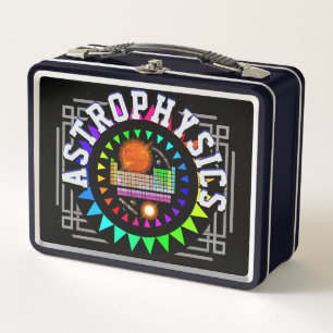 Astrophysics Periodic Table Science Metal Lunchbox