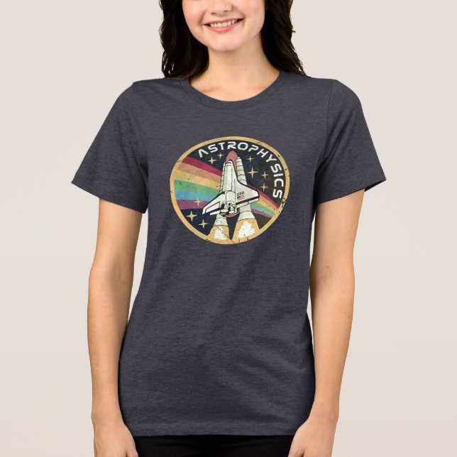 Astrophysics Vintage Emblem V02 Tri-Blend Shirt (Front)