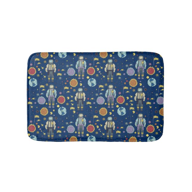 Astrounaut Space Man Colourful Bath Mat (Front)