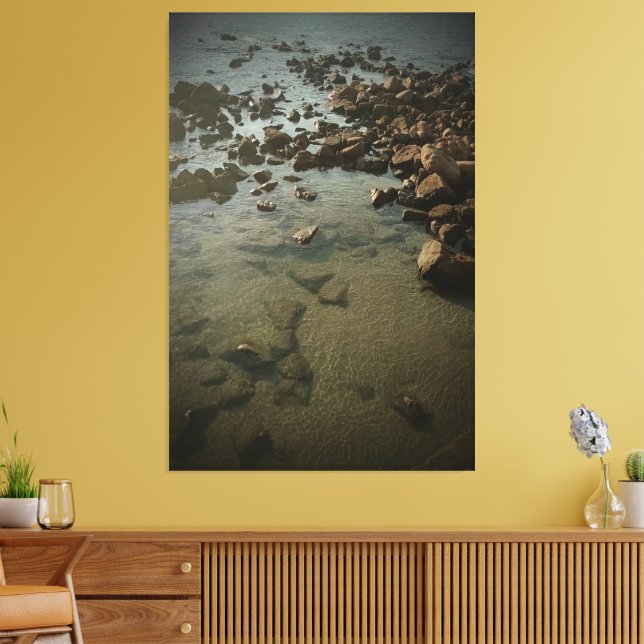 Astúrias Beach Guarujá Brazil Canvas Print (Insitu(LivingRoom))