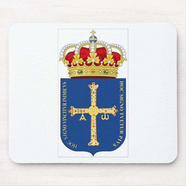 Asturias Coat of Arms (Spain) Mouse Mat (Front)