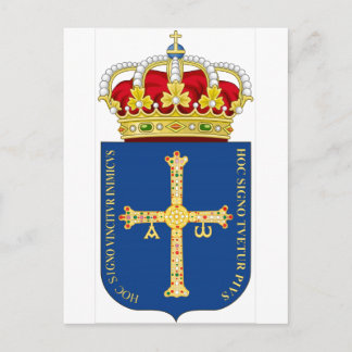 Asturias Coat of Arms (Spain) Postcard