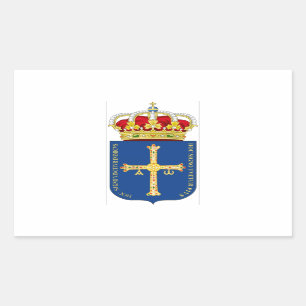 Asturias Coat of Arms (Spain) Rectangular Sticker