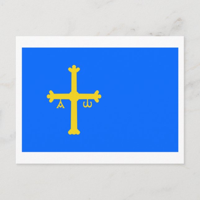 Asturias flag postcard (Front)