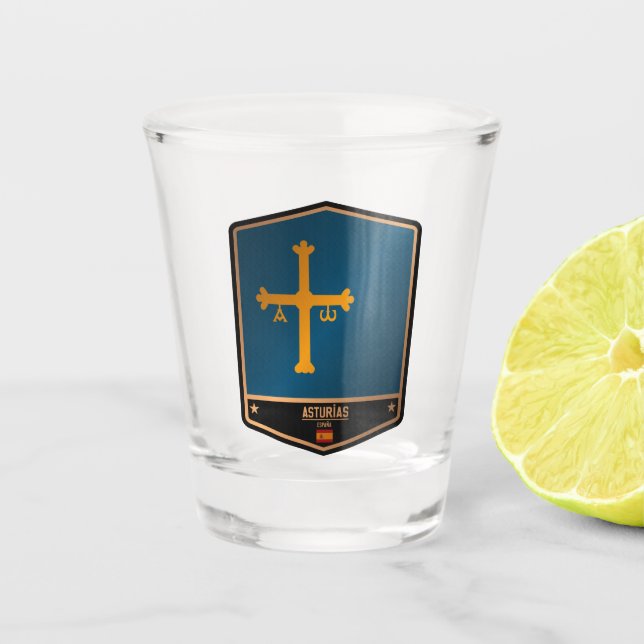 Asturias Shot Glass (Front)