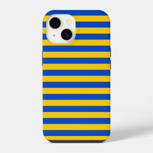 Asturias Sweden flag stripes yellow blue pattern c iPhone 14 Case