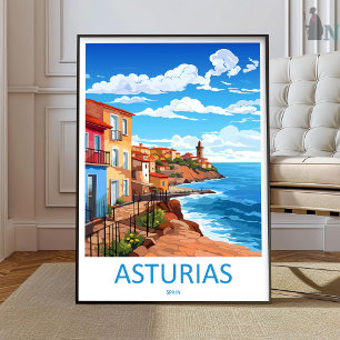 Asturias Travel Print Wall Art Asturias Wall Hangi