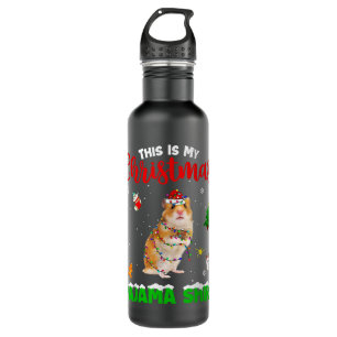 Astute Funny This Is My Christmas Pajama Shirt Ham 710 Ml Water Bottle