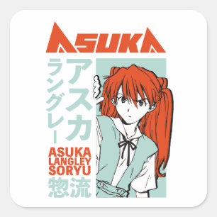 Asuka Langley Nge Square Sticker