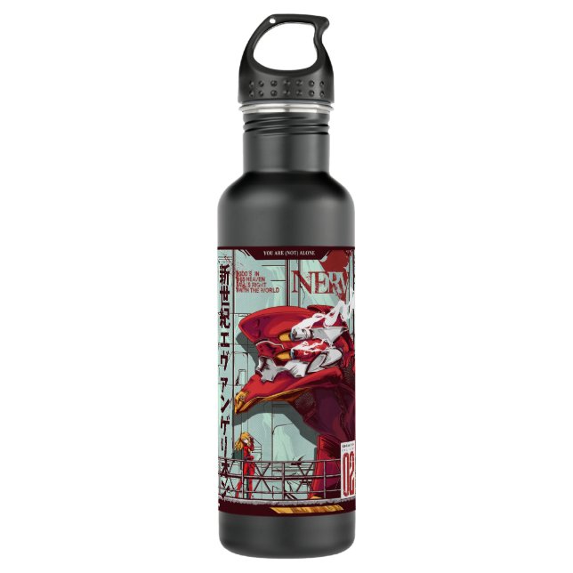 Asuka Langley Sohryu - Evangelion Classic 710 Ml Water Bottle (Front)
